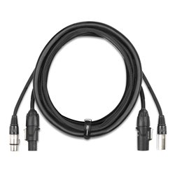 CX07-2 COMBI CABLE POWERCONNECTOR TR - XLR M / POWERCONNECTOR TR - XLR F 2M