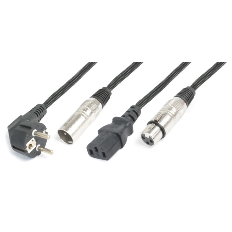CX10-20 LIGERO COMBI CABLE SHUKO - XLR M / IEC F - XLR F 20M