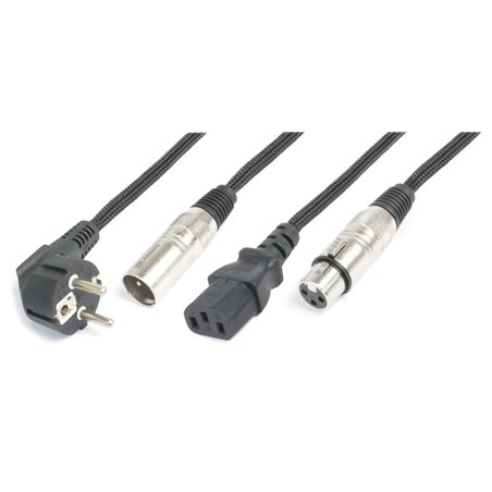 CX10-20 LIGERO COMBI CABLE SHUKO - XLR M / IEC F - XLR F 20M