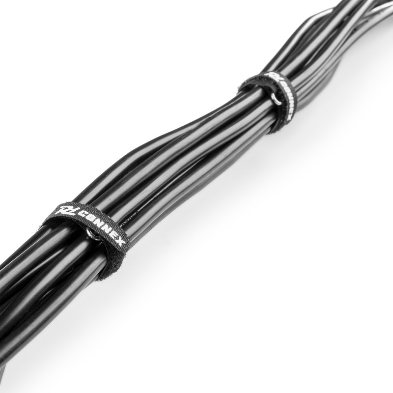 CXT-SET CONJUNTO DE BRIDAS PARA CABLE 30PCS NEGRO