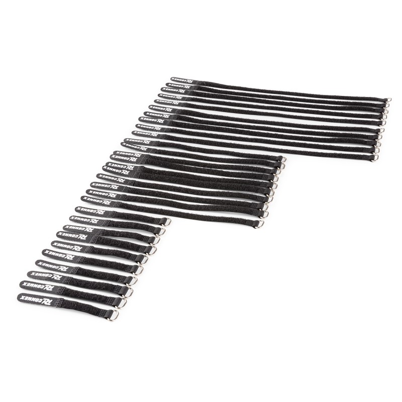 CXT-SET CONJUNTO DE BRIDAS PARA CABLE 30PCS NEGRO