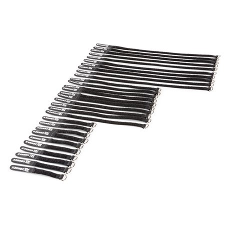 CXT-SET CONJUNTO DE BRIDAS PARA CABLE 30PCS NEGRO