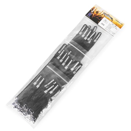 CXT-SET CONJUNTO DE BRIDAS PARA CABLE 30PCS NEGRO