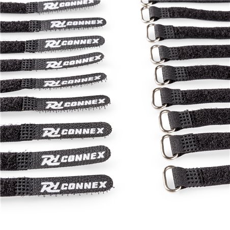 CXT-SET CONJUNTO DE BRIDAS PARA CABLE 30PCS NEGRO
