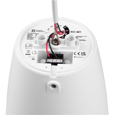 PURITY4W ALTAVOZ COLGANTE PREMIUM 100V 4" BLANCO