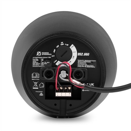 PURITY4B ALTAVOZ COLGANTE PREMIUM 100V 4" NEGRO