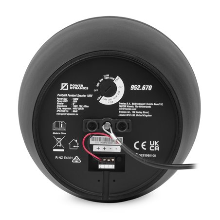 PURITY8B ALTAVOZ COLGANTE PREMIUM 100V 8" NEGRO