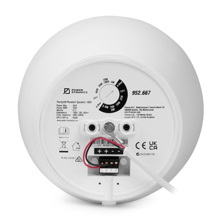 PURITY6W ALTAVOZ COLGANTE PREMIUM 100V 6.5" BLANCO