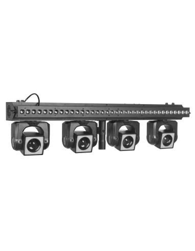 SHOWBAR GO VIBE CON 4 CABEZAS MÓVILES Y BARRA LED