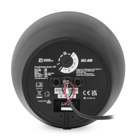 PURITY6B ALTAVOZ COLGANTE PREMIUM 100V 6.5" NEGRO