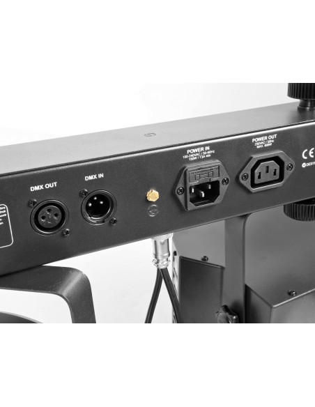 SHOWBAR CON 2X FOCO PAR, 2X BUTTERFLY Y LASER R/G DMX IRC