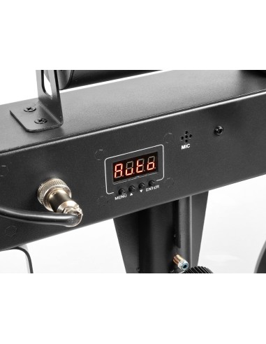 SHOWBAR CON 2X FOCO PAR, 2X BUTTERFLY Y LASER R/G DMX IRC