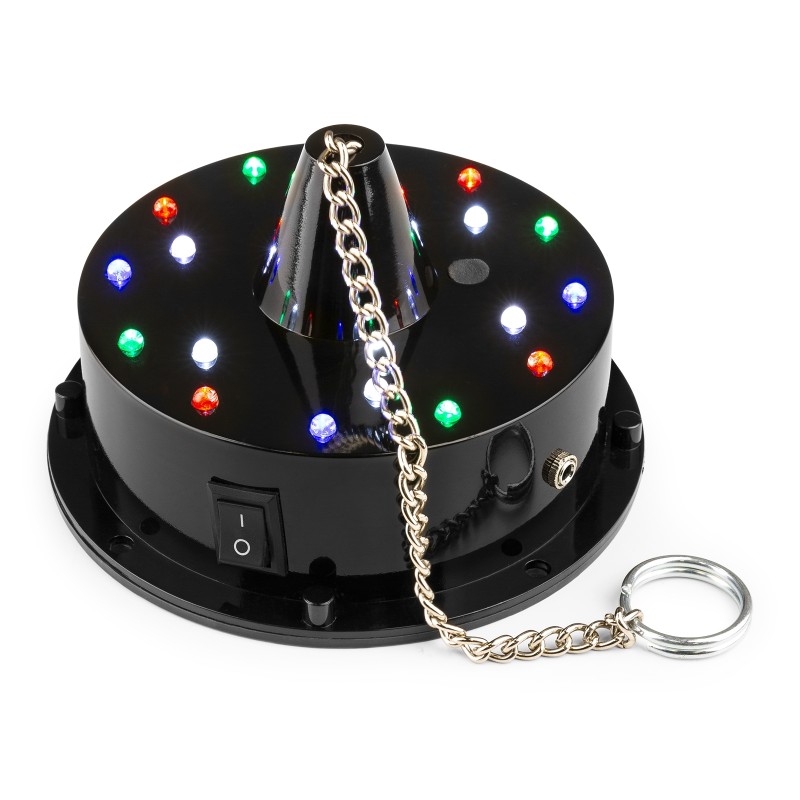 MB30ML BOLA DE DISCO CON MOTOR 18 LEDS, 30CM