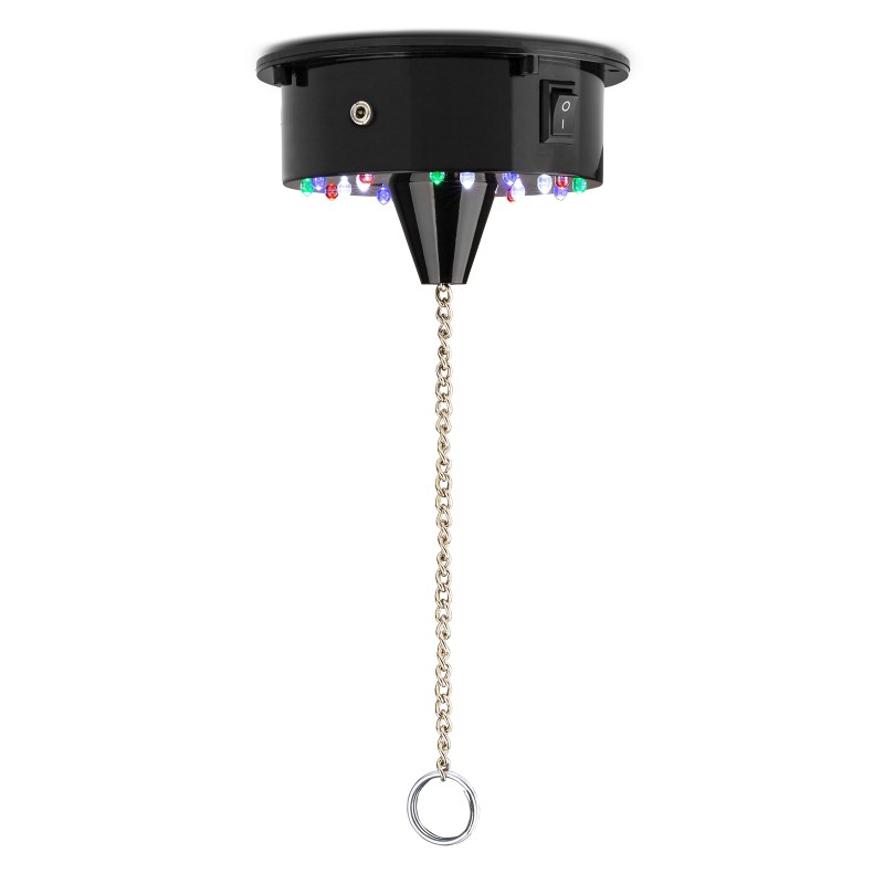 MB20ML BOLA DE DISCO CON MOTOR 18 LEDS, 20 CM