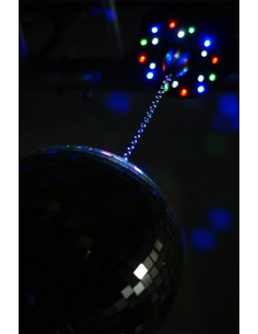 MBW18LED MOTOR PARA BOLAS DE ESPEJOS CON BATERIA CON 18 LEDS 2