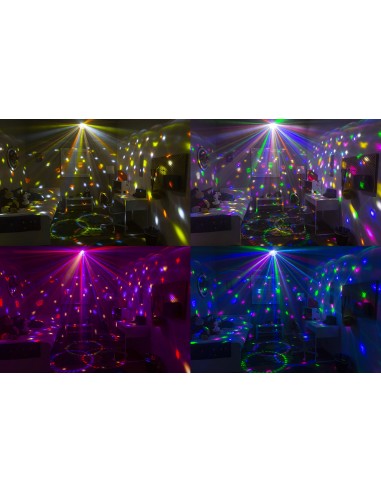 JB90R MINI STAR BALL DMX LED 9 COLORES