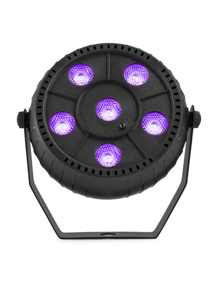 PLP14 FOCO PAR PARTY CON BATERÍA 6X 1W UV