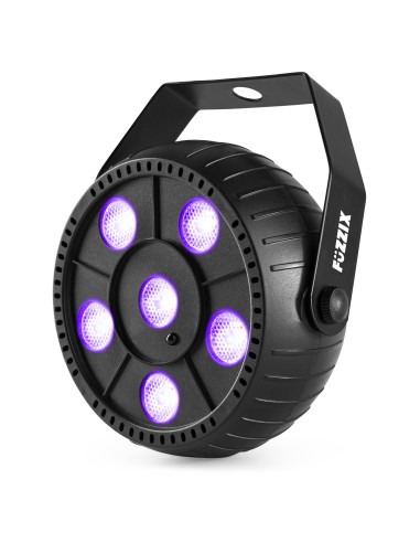 PLP14 FOCO PAR PARTY CON BATERÍA 6X 1W UV