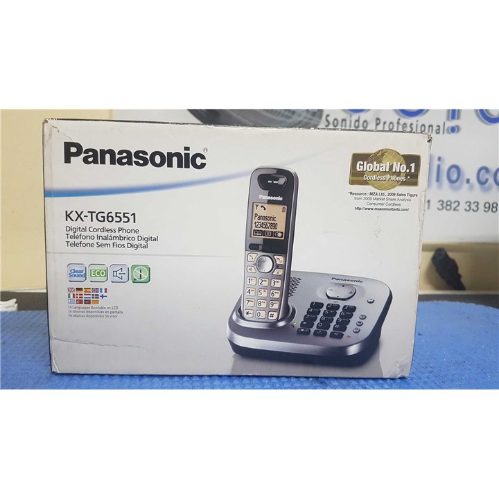 Teléfono DEC inalámbrico Panasonic KX-TG6551