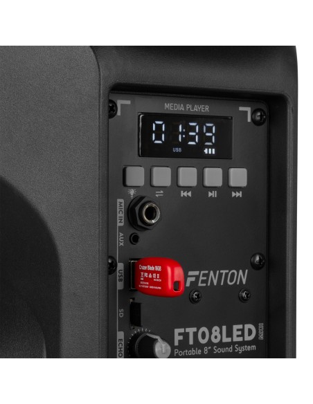 FT08LED MK2 BAFLE ACTIVO 8" 300W