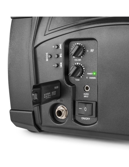 ST014 MEGAFONO CON MICRO INALAMBRICO Y BATERIA UHF