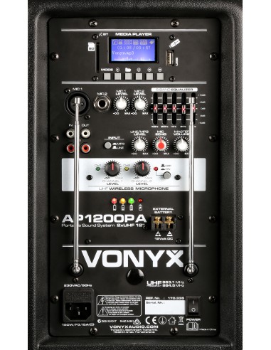 AP1200PA BAFLE PORTATIL 12"