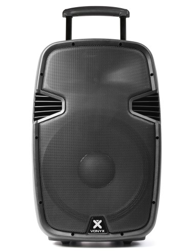 SPJ-PA915 BAFLE MOVIL ACTIVO ABS 15" 2 MICROS UHF/USB/MP3