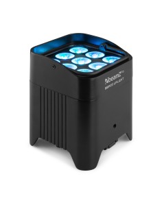 BBP59 FOCO PAR CON BATERÍA 9X 12W OUTDOOR