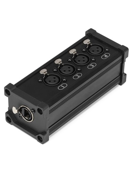 CX187 RJ45 TO 4X XLR3F SPLITTER BOX