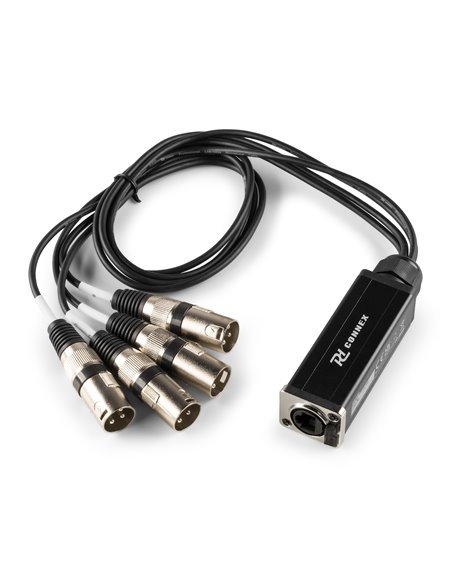 CX190 RJ45 TO 4X XLR3M CABLE SPLITTER 0.7M