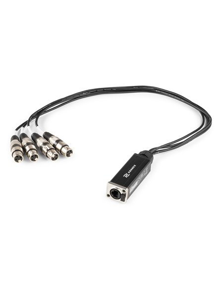 CX192 RJ45 TO 4XXLR3F CABLE SPLITTER 0.7M