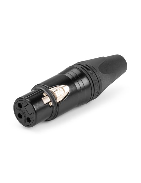 XLR 3P HEMBRA NEUTRIK NC3FXX BLACK