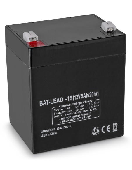 InicioVariosElectronica BATERIA RECARGABLE DE PLOMO 12V 5AH