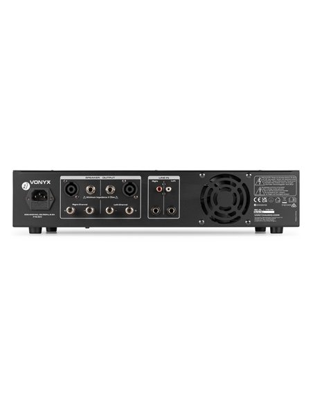 VPA1500 PA AMPLIFIER 2X 750W REPRODUCTOR MULTIMEDIA CON BT
