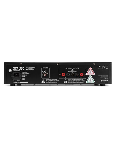 SPL 300 AMPLIFICADOR 2X 150W NEGRO