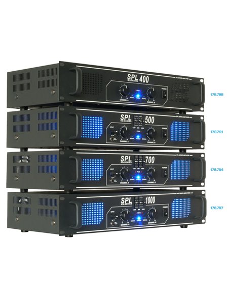 SKYTEC, AMPLIFICADOR 2X 250W CON ECUALIZADOR - SPL500EQ