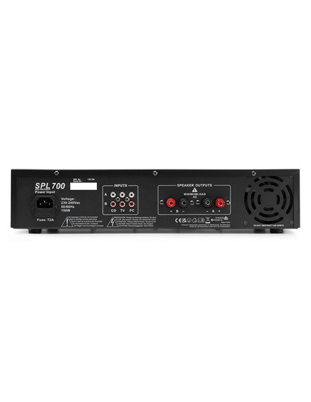 SKYTEC, AMPLIFICADOR 2X 350W CON ECUALIZADOR - SPL700EQ