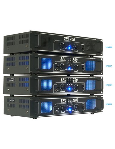SKYTEC, AMPLIFICADOR 2X 350W CON ECUALIZADOR - SPL700EQ