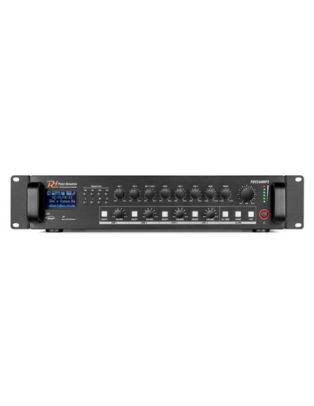 PDV240MP3 PA MIXER AMPLIFIER 240W/100V 4 ZONES