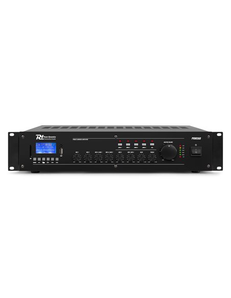 PRM360 MEZCLADOR AMPLIFICADOR 100V 6 CANALES 4-ZONAS 360W