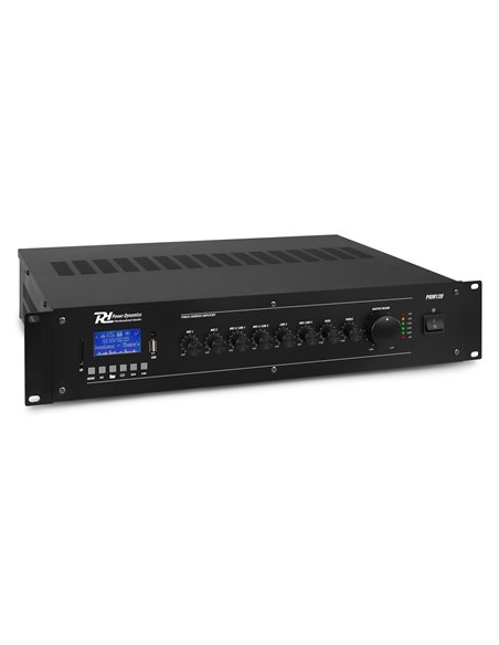 PRM120 MEZCLADOR AMPLIFICADOR 100V 6 CANALES 120W
