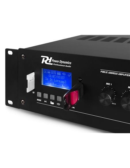 PRM120 MEZCLADOR AMPLIFICADOR 100V 6 CANALES 120W