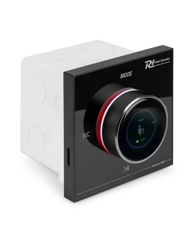 POWERLINE B100B AMPLIFICADOR EMPOTRABLE BT/LCD NEGRO