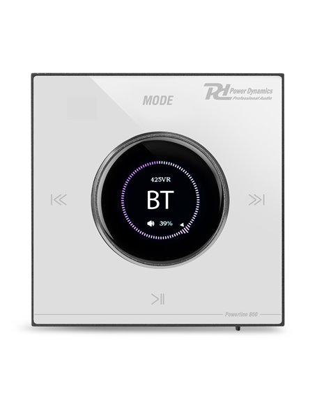 POWERLINE B50W AMPLIFICADOR EMPOTRABLE BT/LCD BLANCO