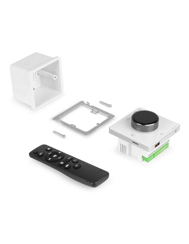 POWERLINE B50W AMPLIFICADOR EMPOTRABLE BT/LCD BLANCO