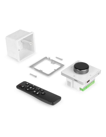 POWERLINE B50W AMPLIFICADOR EMPOTRABLE BT/LCD BLANCO