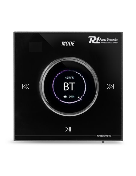 POWERLINE B50B AMPLIFICADOR EMPOTRABLE BT/LCD NEGRO