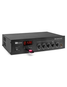 PDM45 MEZCLADOR – AMPLIFICADOR 100V CON BT Y REPRODUCTOR MEDIA 45W 2