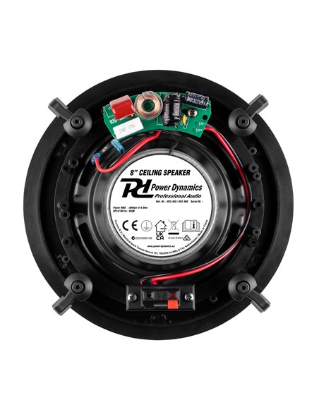 POWERLINE A100BSET CONJUNTO AMPLIFICADOR PARA EMPOTRAR EN PARED CON 4 ALTAVOCES DE TECHO