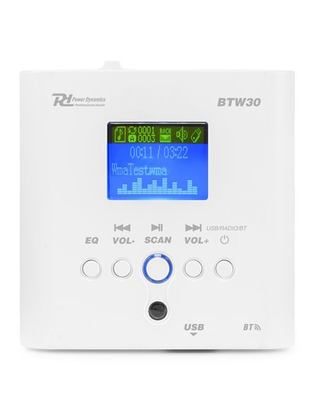 BTW30SET WALL MOUNTED AUDIO SYSTEM WITH 2 X15W CEILING SPEAKERS